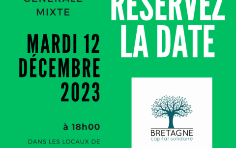 Réservez la date: Assemblée Générale de Bretagne Capital Solidaire